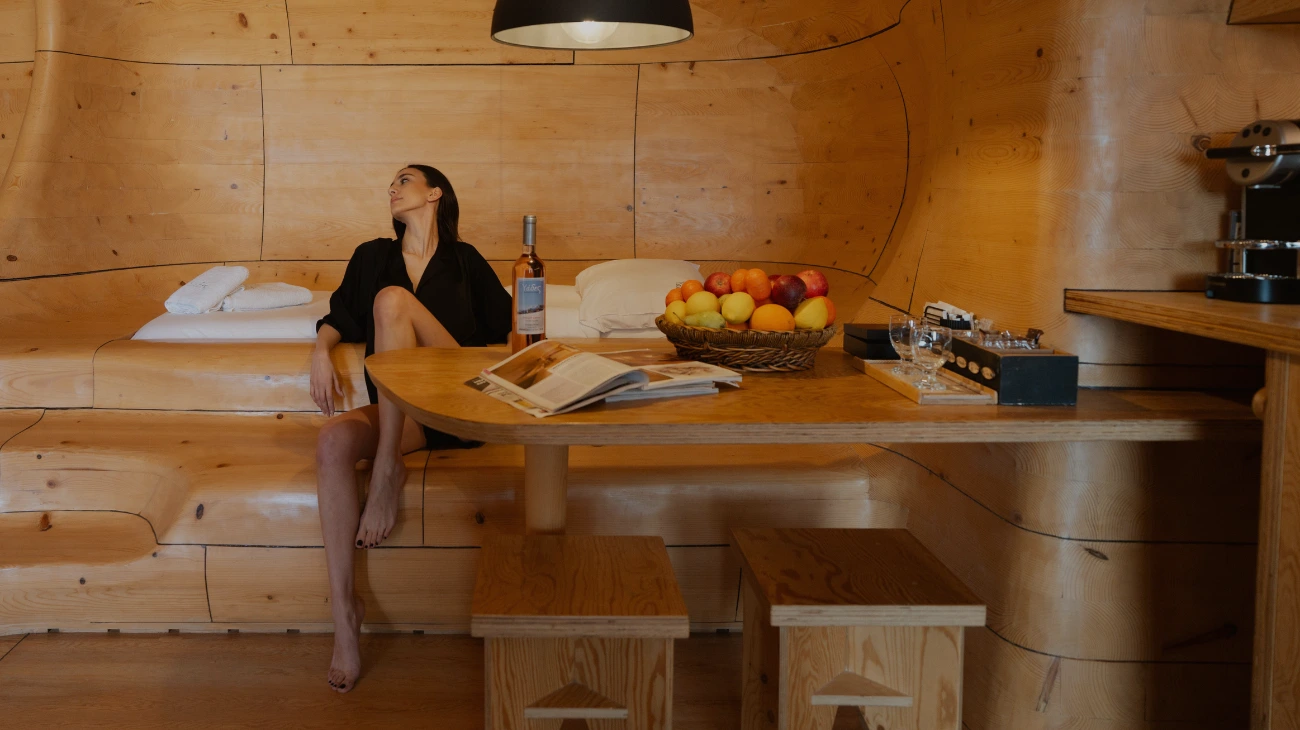 hyades resort πρωινό στο chalet
